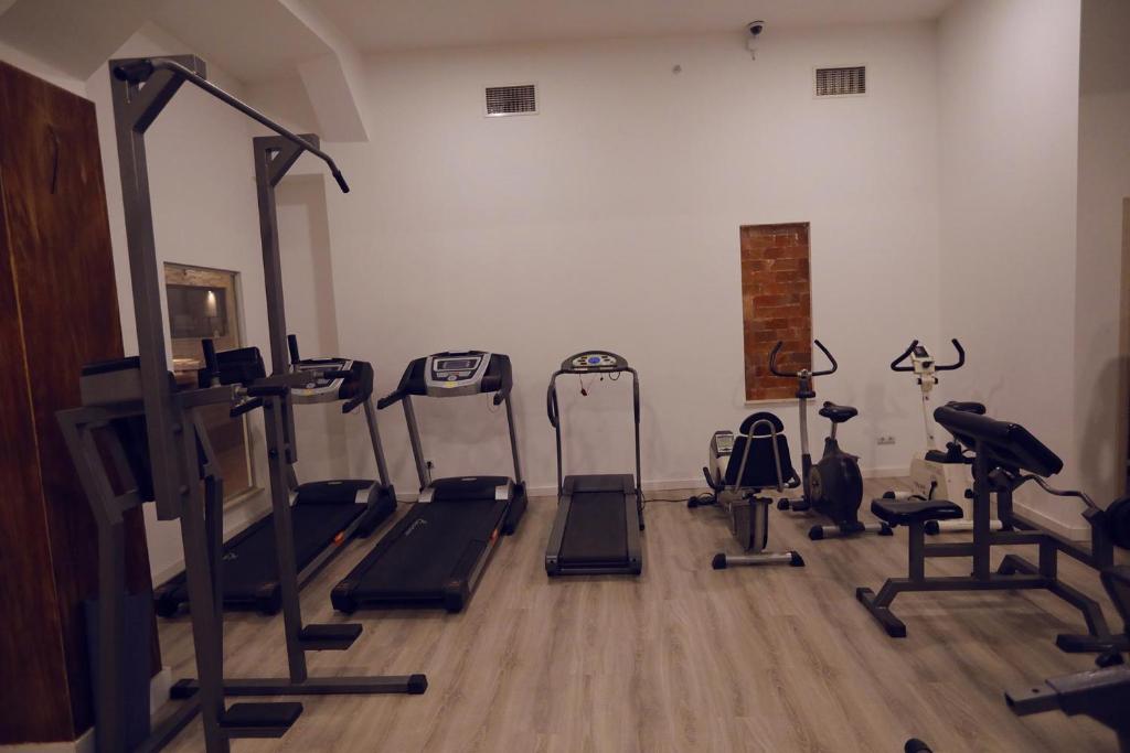 Fitness centrum a/nebo fitness zařízení v ubytování Hotel Pinocchio