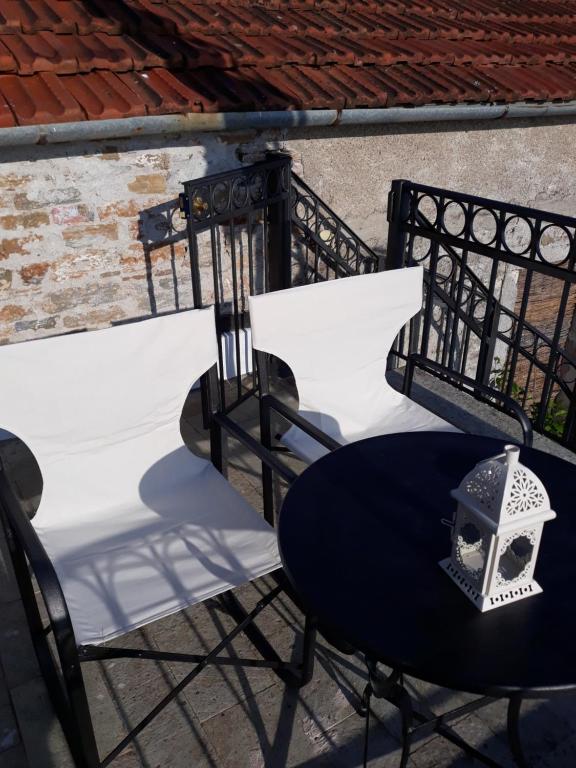 Balkón nebo terasa v ubytování Atrium - Lafkos