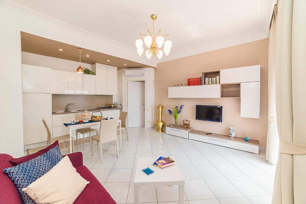 Kuchyň nebo kuchyňský kout v ubytování Belvedere Apartment