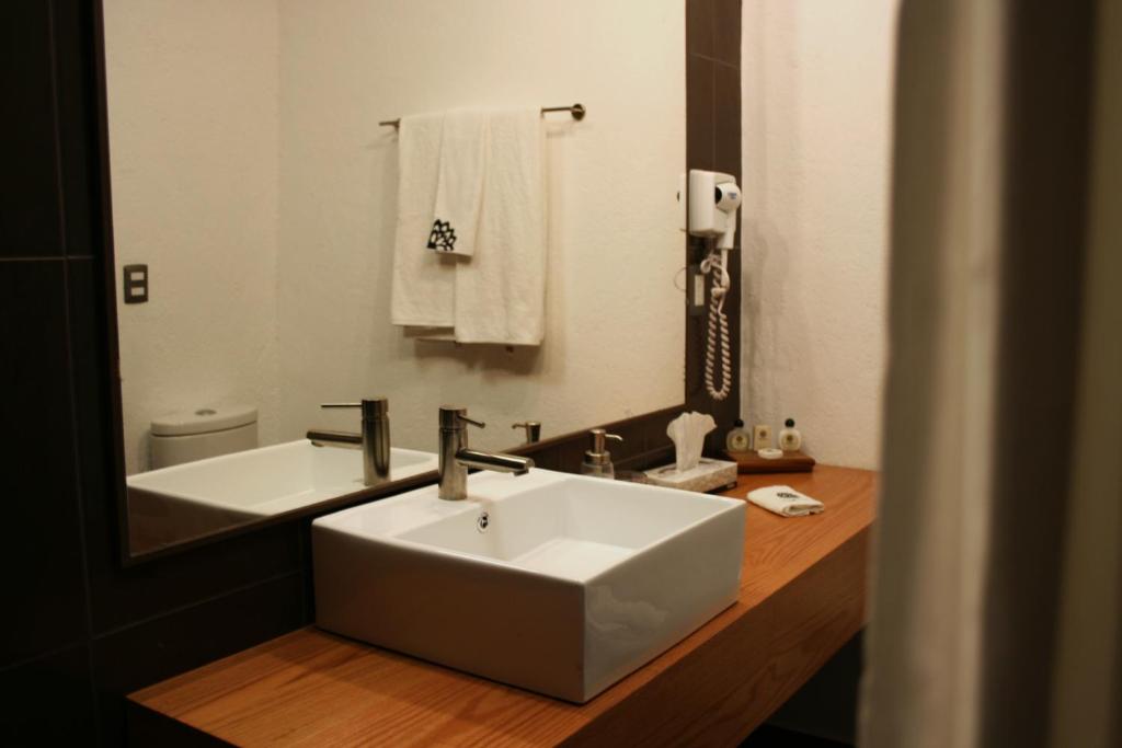 Koupelna v ubytování Hotel Casa Andaria