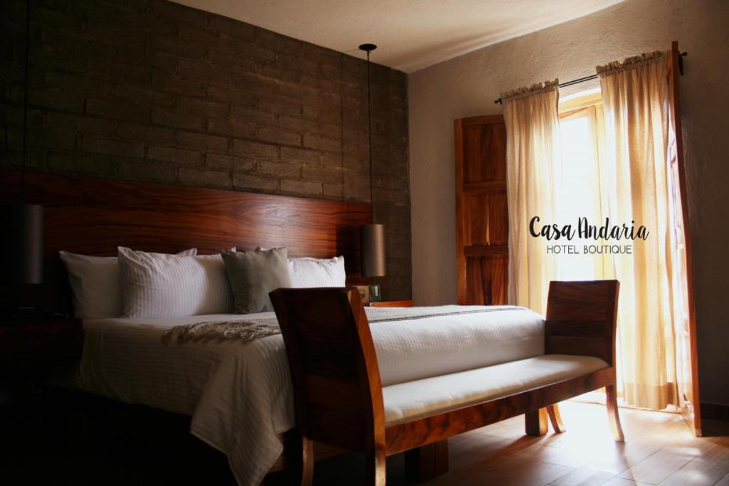 Postel nebo postele na pokoji v ubytování Hotel Casa Andaria