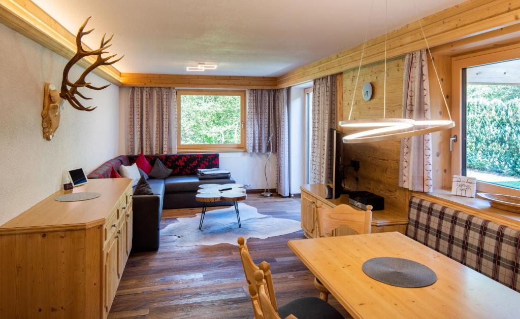 Posezení v ubytování Viktoria Lodges