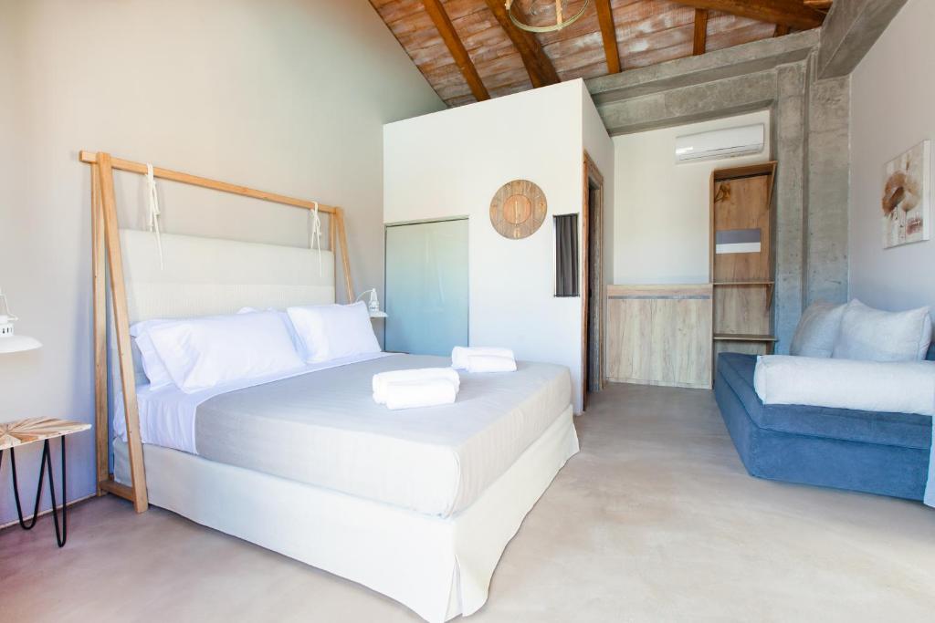 Postel nebo postele na pokoji v ubytování Casa Afytos - Adults Only