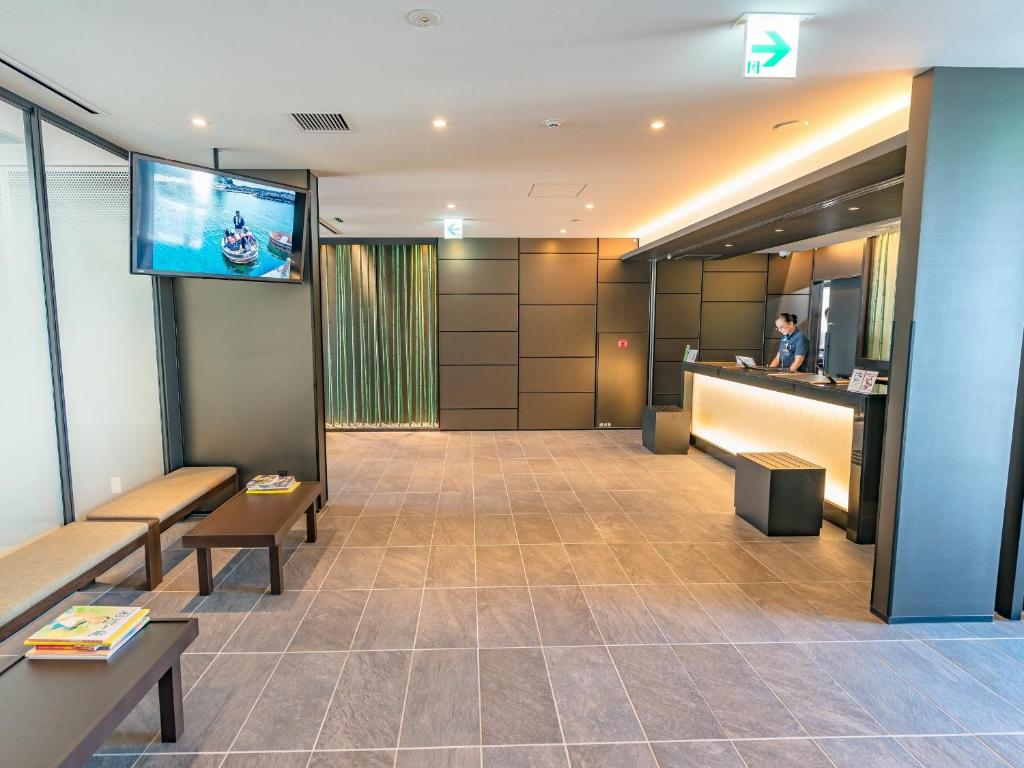 TV a/nebo společenská místnost v ubytování TABINO HOTEL Sado