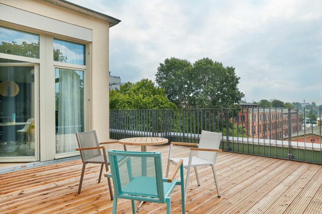 Μπαλκόνι ή βεράντα στο Park Penthouses Insel Eiswerder by Suite030
