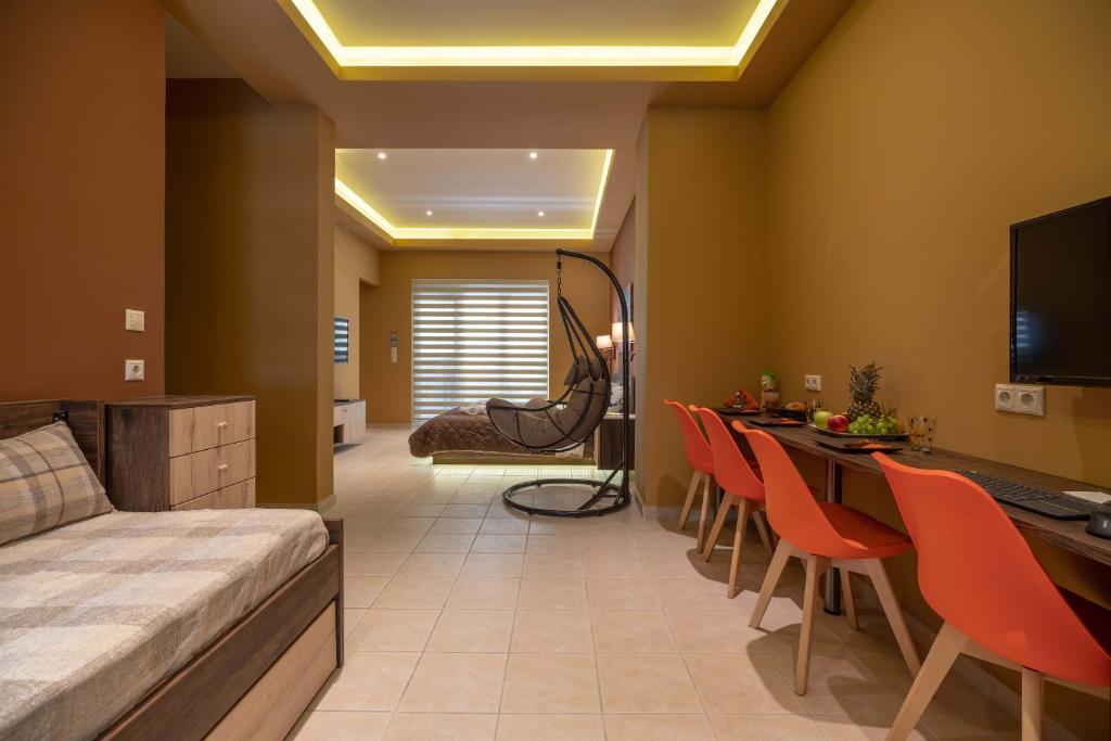 Televízia a/alebo spoločenská miestnosť v ubytovaní Cool Style Private Apartments