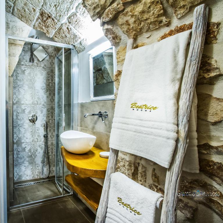 Koupelna v ubytování Beatrice rooms