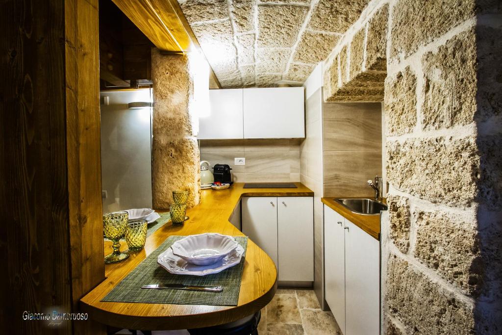Kuchyň nebo kuchyňský kout v ubytování Beatrice rooms