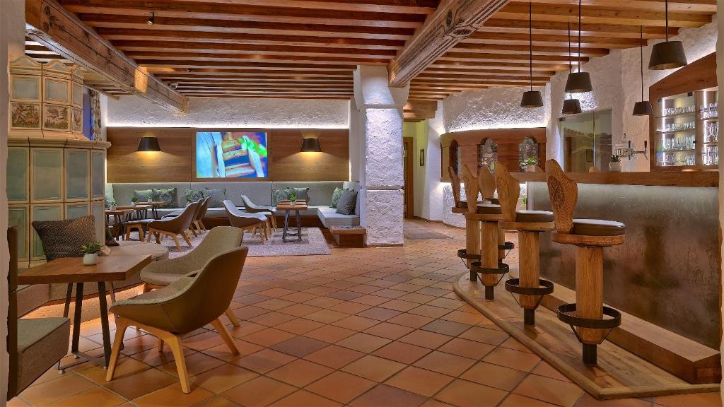 TV a/nebo společenská místnost v ubytování Hotel zur Mühle