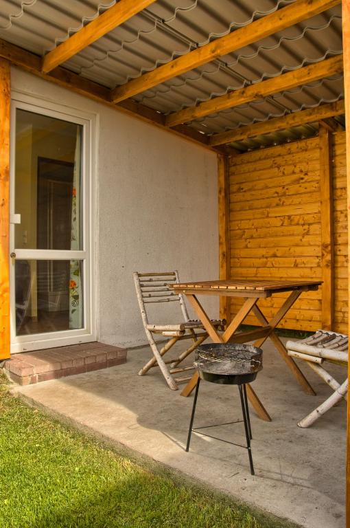 Patio nebo venkovní prostory v ubytování Pod Jesionem