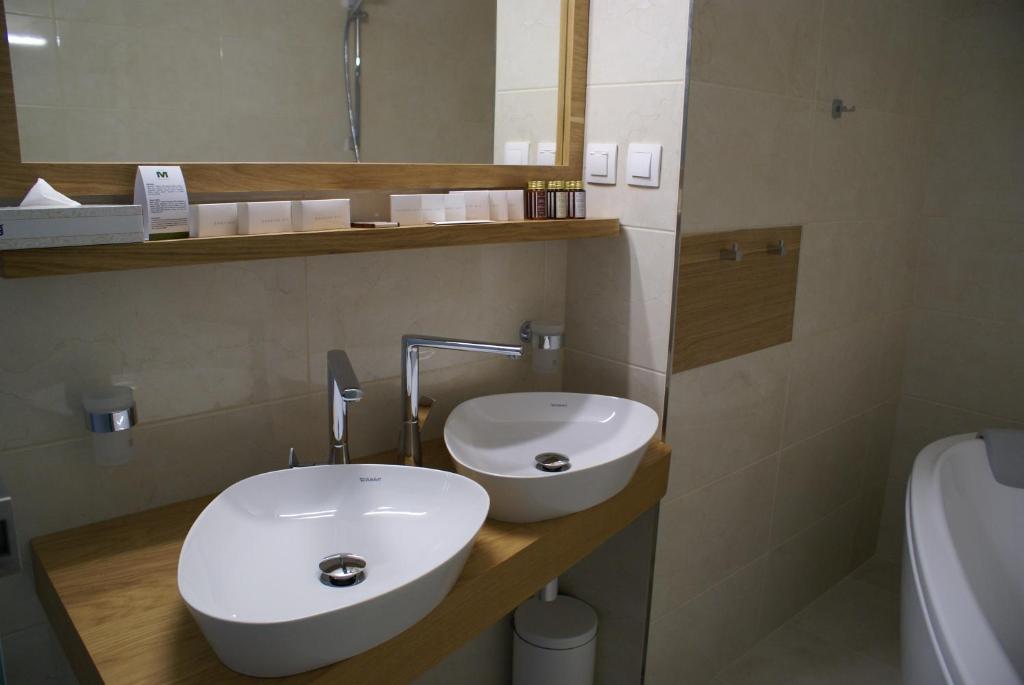 Koupelna v ubytování Hotel Metropol