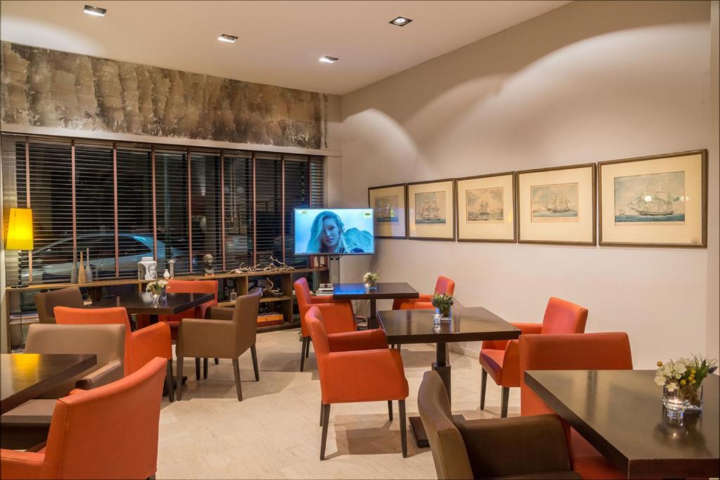 Posezení v ubytování Galini Hotel
