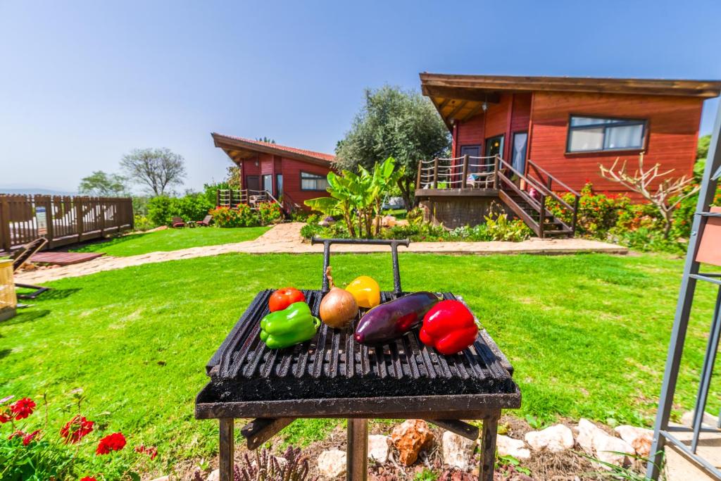 Zahrada ubytování Nof Tzameret Cabins