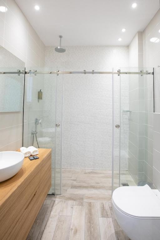 Koupelna v ubytování Suites Sole