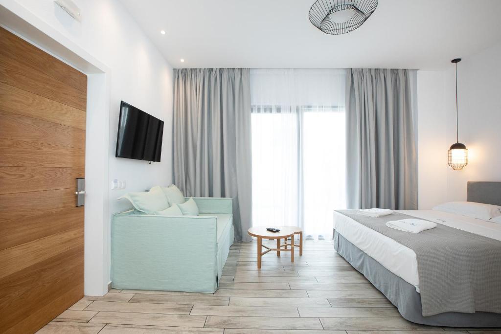 Postel nebo postele na pokoji v ubytování Suites Sole