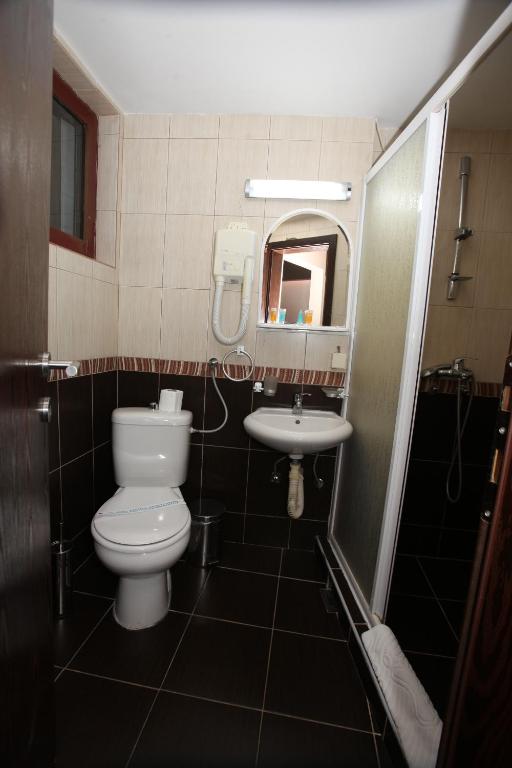 Koupelna v ubytování Hotel Petrus