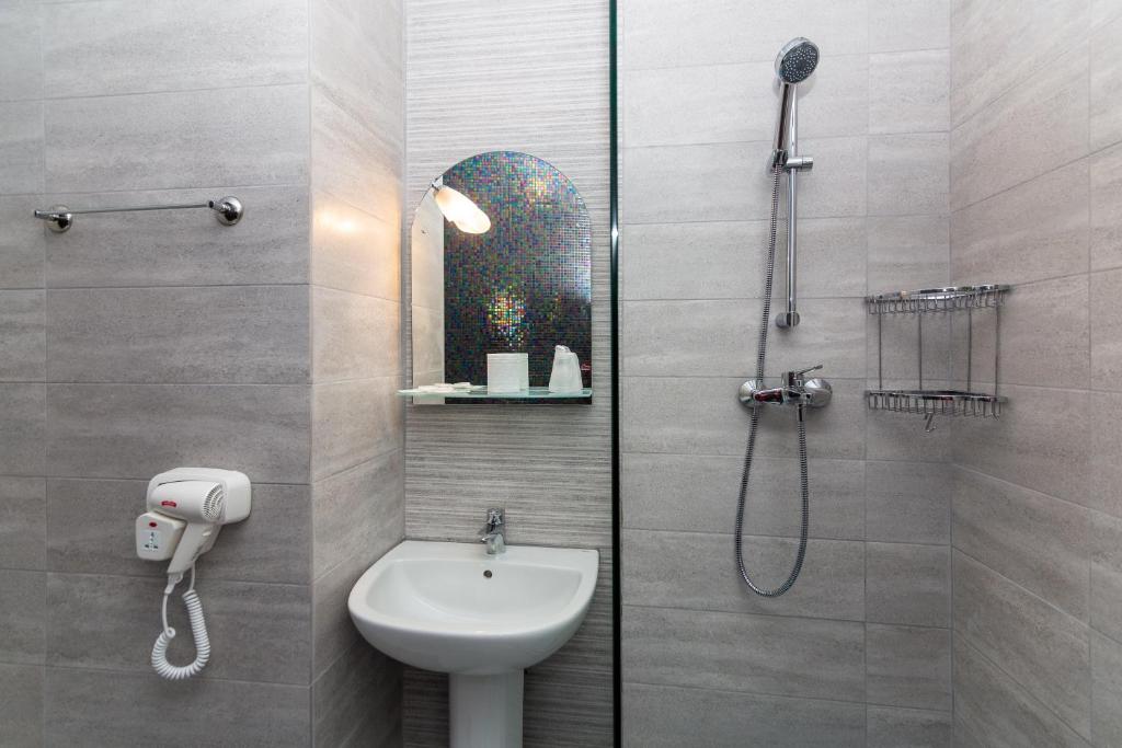 Koupelna v ubytování Hotel H pe plaja Belona