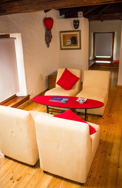 Posezení v ubytování D'Orsaria B&B And Wines
