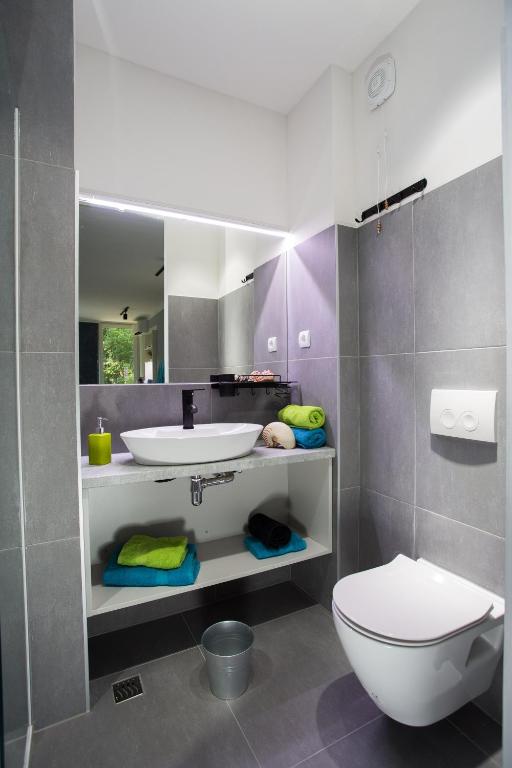Kúpeľňa v ubytovaní Malena rooms