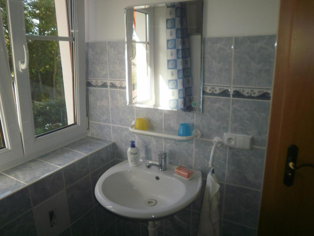 Koupelna v ubytování Apartman Hrabice