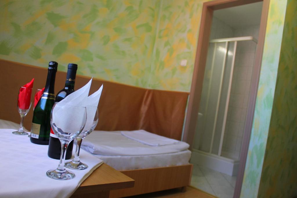 Postel nebo postele na pokoji v ubytování Motelnet.T