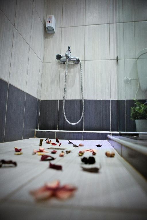 Koupelna v ubytování Hotel Epavli