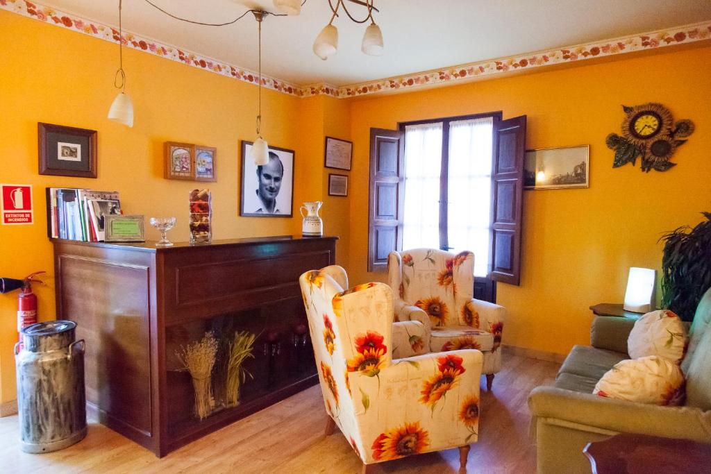 Posezení v ubytování Hosteria Hijuelas