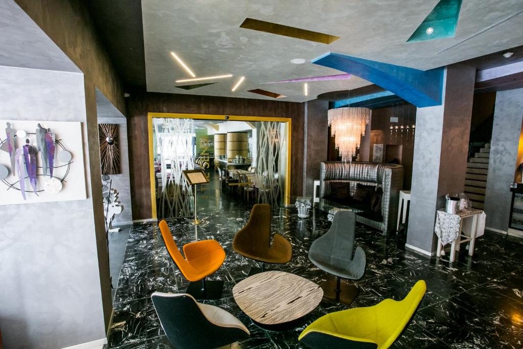Posezení v ubytování Design Oberosler Hotel