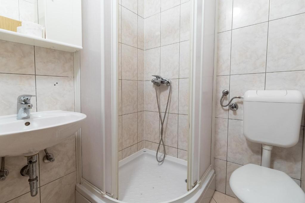 Koupelna v ubytování Villa Suzana