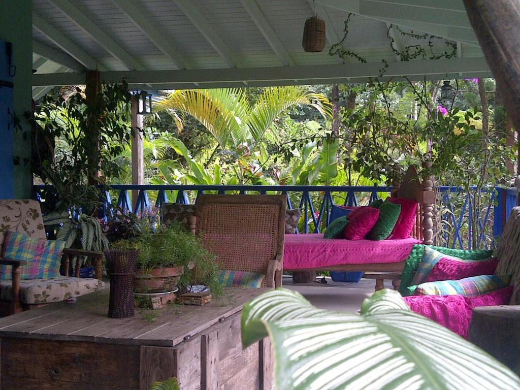 Istumisnurk majutusasutuses Harmony Villa