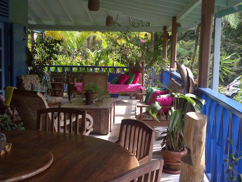 Istumisnurk majutusasutuses Harmony Villa