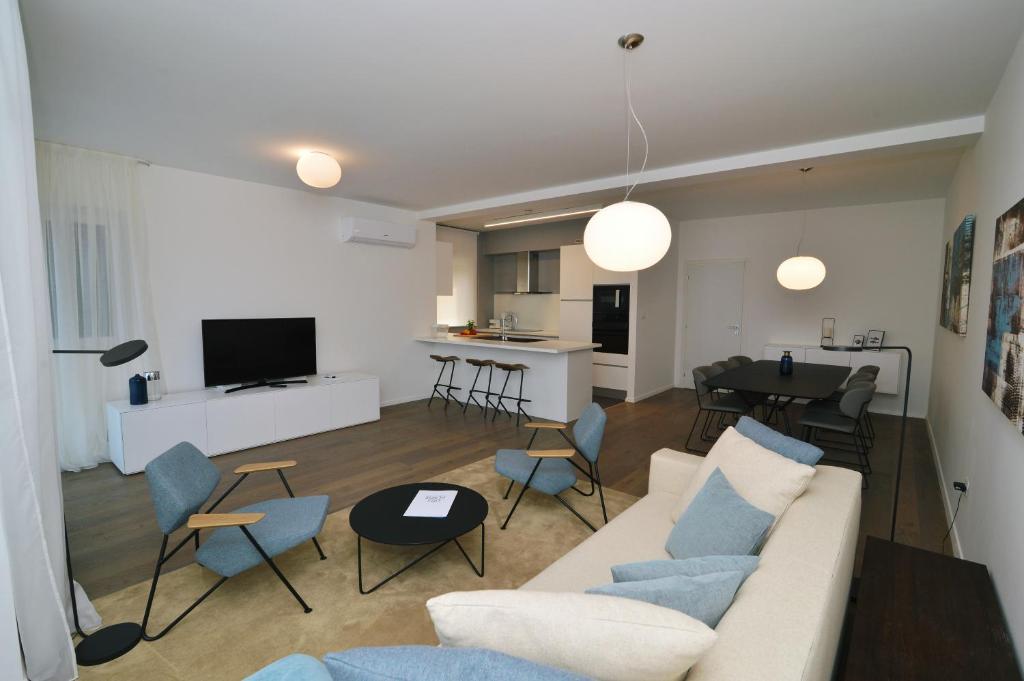 TV a/nebo společenská místnost v ubytování Plage Lovran Residence