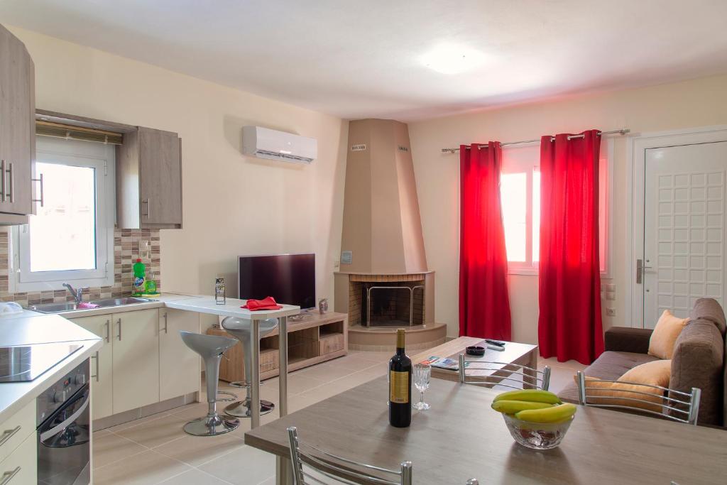 Posezení v ubytování Lazaros Home