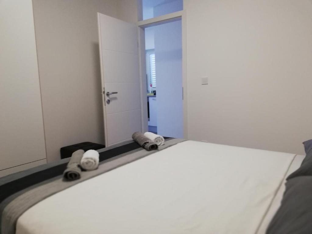 Postel nebo postele na pokoji v ubytování Modern Apartment near Split & Trogir