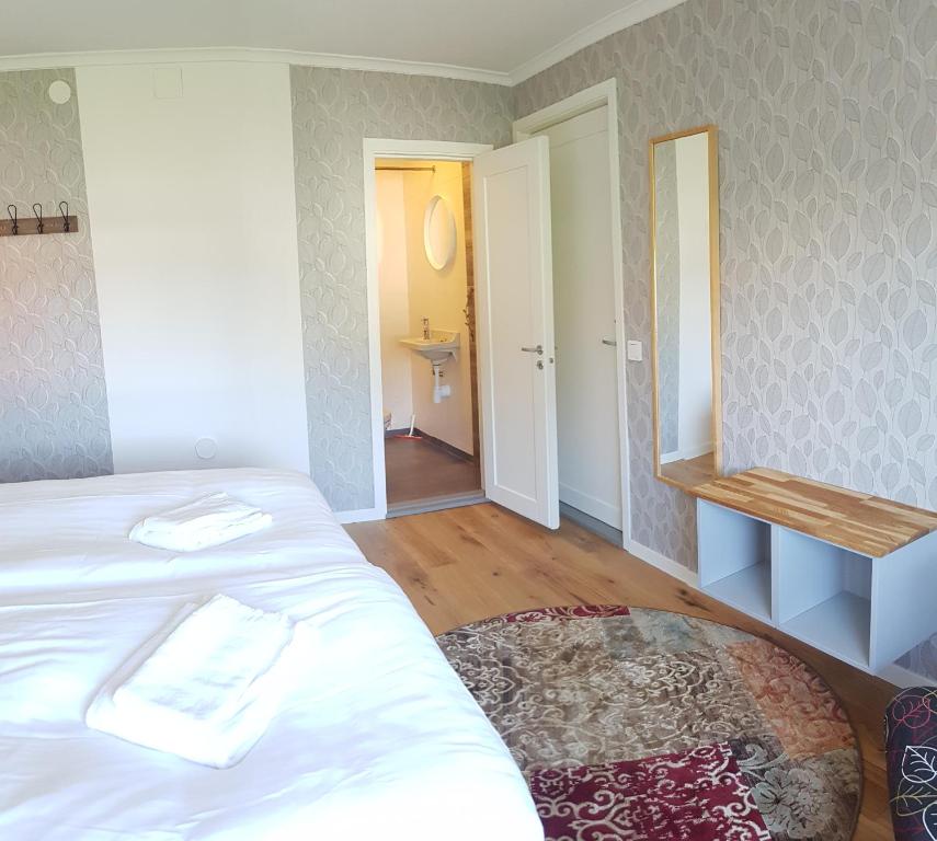 Postel nebo postele na pokoji v ubytování Mittes Rum