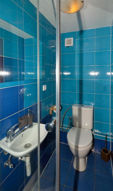 Koupelna v ubytování Chata Orlik - all inclusive & wellness