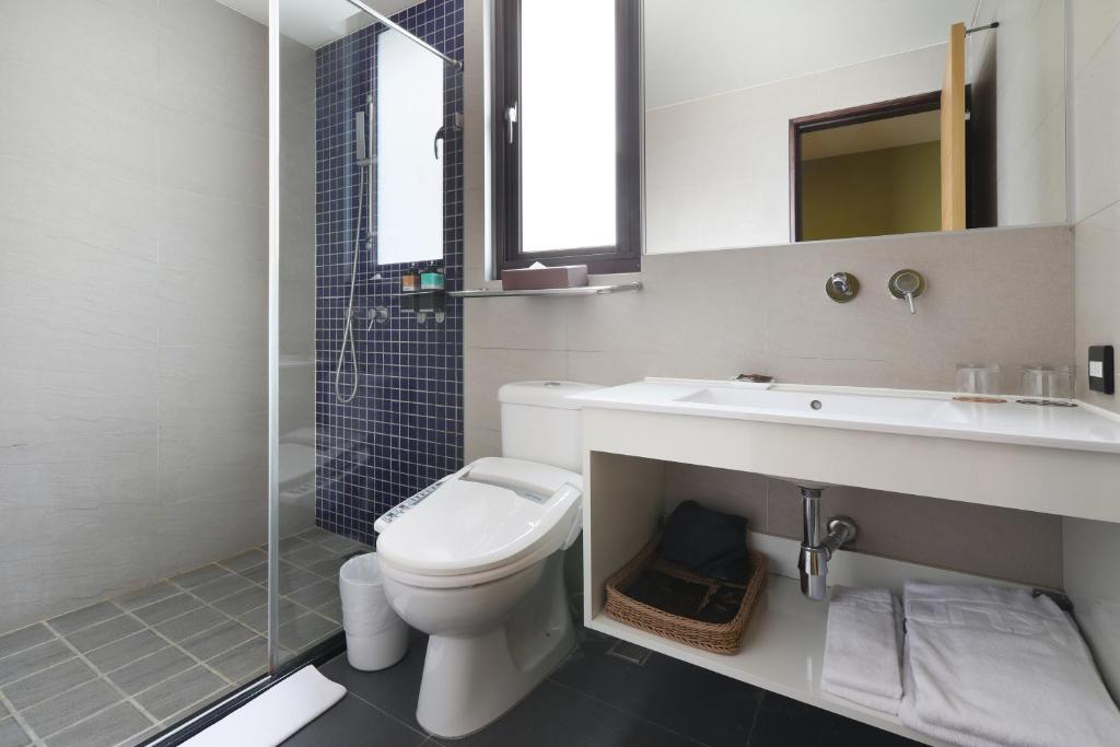 Koupelna v ubytování KUN Hotel