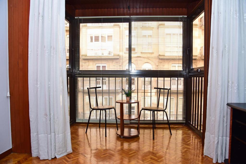 Balkón nebo terasa v ubytování Piso Ourense Bonito y Termal