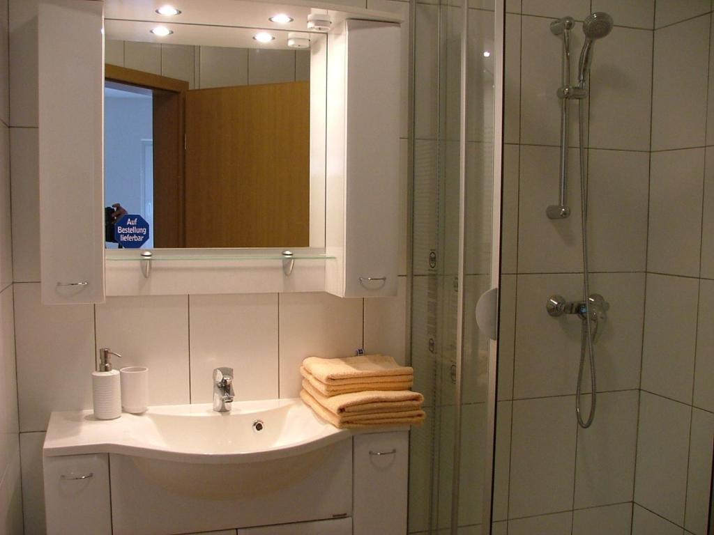 Koupelna v ubytování Hotel Thule