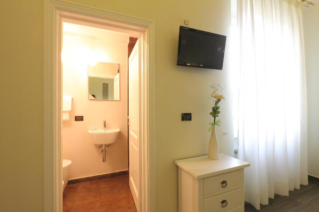 Koupelna v ubytování Hotel Ferrucci