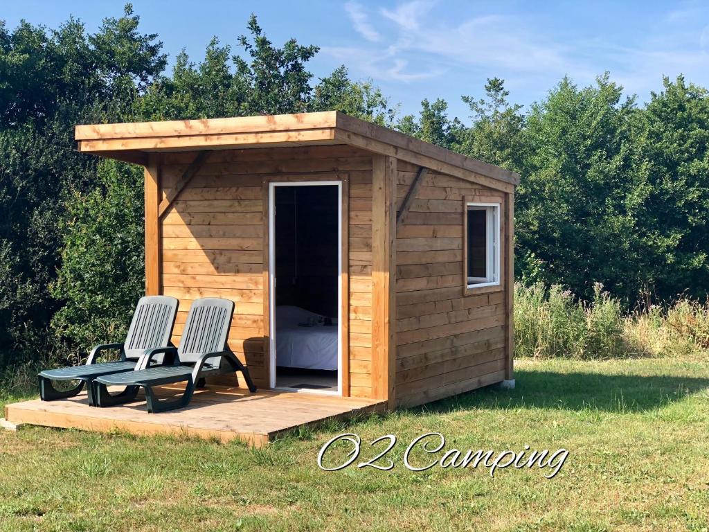 Zahrada ubytování O2 Camping