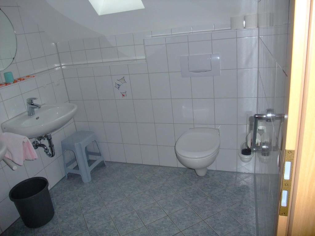 Koupelna v ubytování Gasthof Alte Post