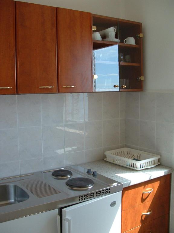 Kuchyňa alebo kuchynka v ubytovaní Apartments Mladina