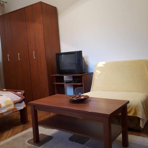 TV a/nebo společenská místnost v ubytování Lux