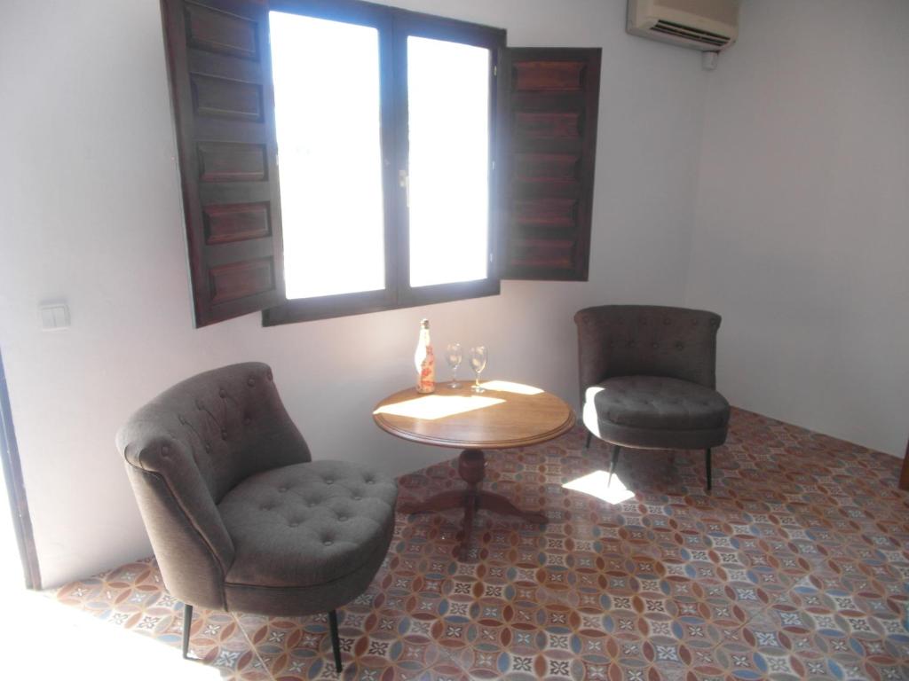 Posezení v ubytování Casa el Chorro