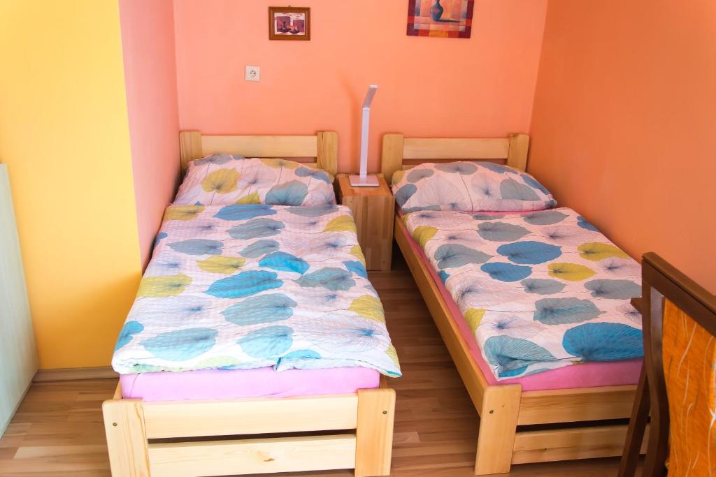 Postel nebo postele na pokoji v ubytování Ubytovanie u Jozefa