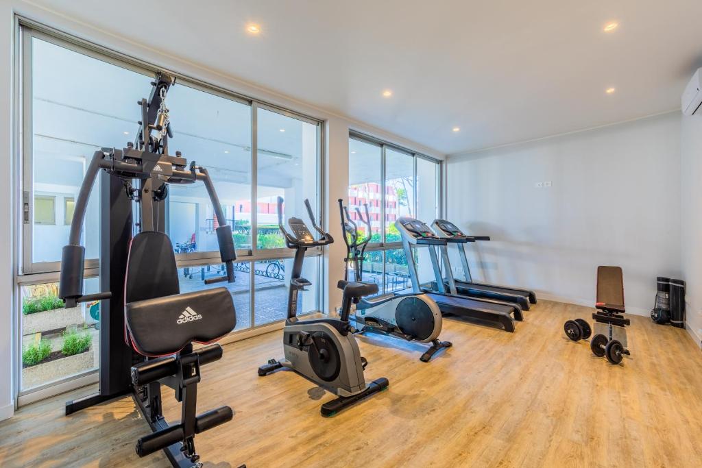 Fitness centrum a/nebo fitness zařízení v ubytování Marina Palace Hotel 4 stelle S