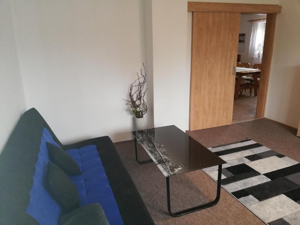 Posezení v ubytování Apartmán Vysočina