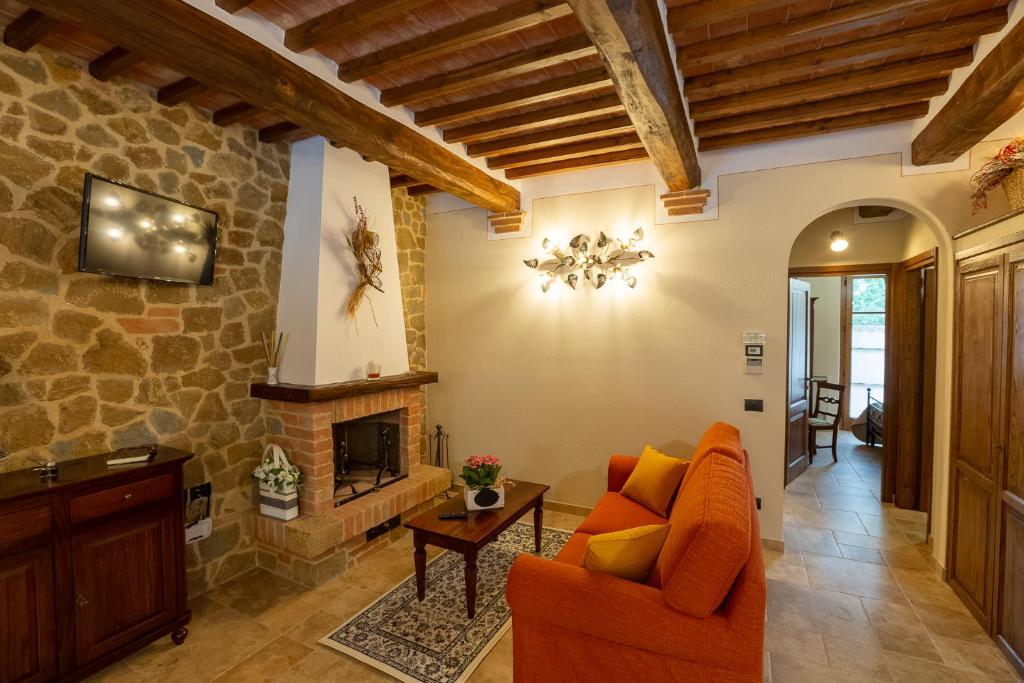 Istumisnurk majutusasutuses Borgo Poggiardelli