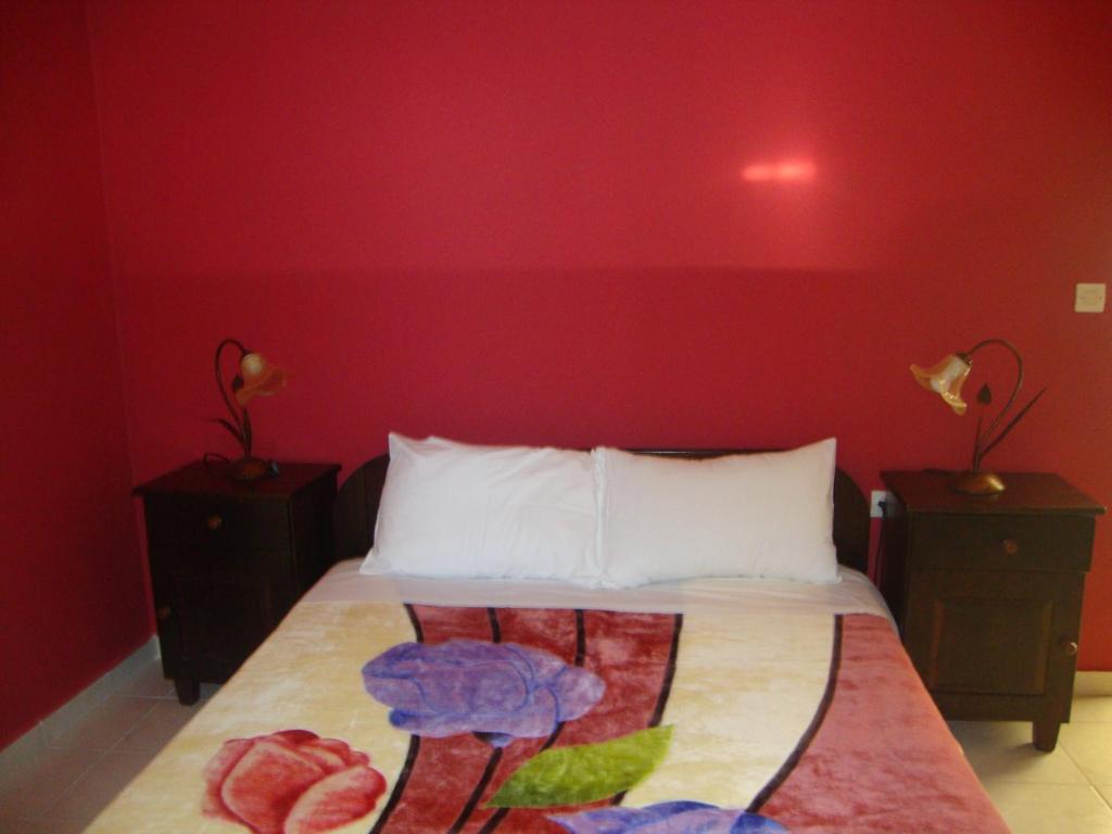 Postel nebo postele na pokoji v ubytování Kafiona Guesthouse